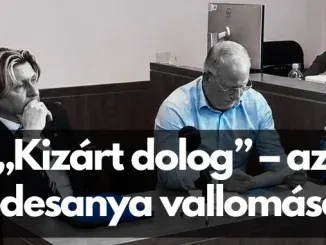 Varnus Xavér orgonaművész és jogi képviselője, dr. Jakabovits Péter ügyvéd a Pesti Központi Kerületi Bíróság folyosóján a rágalmazási per első tárgyalásán